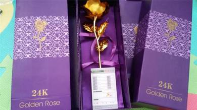 Gold Plated Rose As Gift Or Decoration