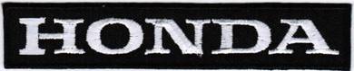 Honda Text Logo WHITE #TB Motor Car Racing Patch