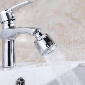 Water tap head with adjustable angle and flow