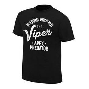 WWE WWF T Shirt (Viper Black) Baju Wrestling Gusti