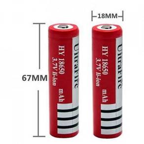 3.7V Rechargeable Li-Ion 18650 Lithium Battery