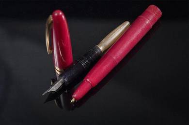Antique fountain pen for sale, plastic, dual tip