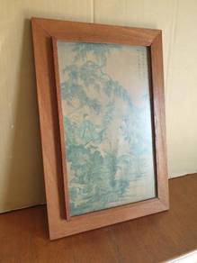 (B613) Vintage 1970's Solid Wood Picture Frame