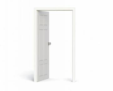 Wooden room door