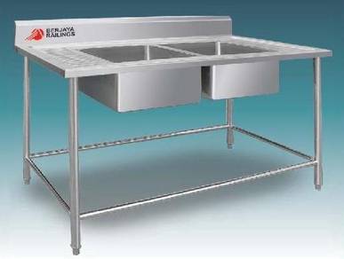 Stainless Steel Double Bowl Sink - SRDBS