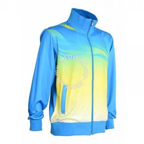 Tracksuit Sukan TS3 - OCEAN BLUE / YELLOW / WHITE
