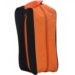 Shoe Bag Orange sulam/print Logo dan Tulisan