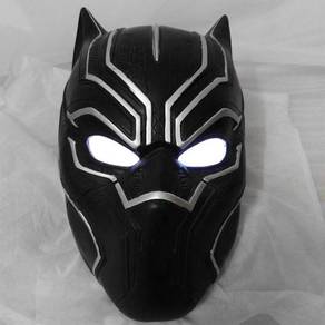 Black Panther LED light helmet mask cosplay RBC00