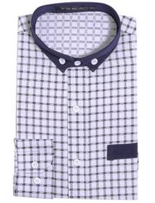 F39281 SMART BLACK PLAID LONG SLEEVE SHiRT 🔥