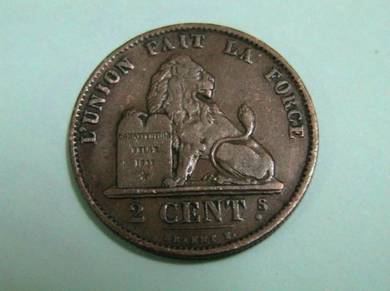 Belgium 2 Centimes 1876 [Kod : A1362]