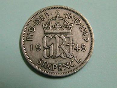 Great Britain -George VI six Pence 1948