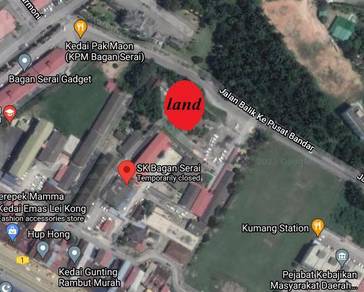 Bagan serai land at town for sale