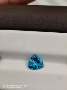 Permata Swiss blue topaz 2.72 carat