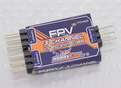 Hobbyking 3-Channel FPV Video Switcher