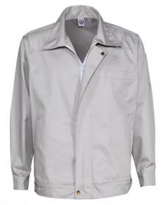 Worker Jacket TC Drill Zip color Light Grey [JK41]