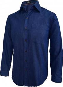 Corporate Denim Male FD726 Long Sleeve Blue