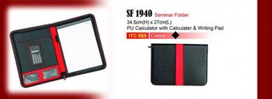 Beg Seminar.Folder Bag with Calculator Writing Pad