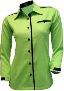 Corporate Uniform Wanita FC991 Apple Green Black