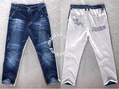  AFW009 Mixed Style 3/4 Denim Jeans Pants Seluar