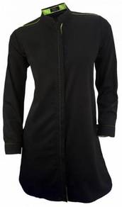 Baju Korporat Muslimah Labuh FC1023 Black Green