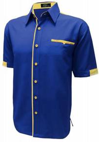 Baju Kemeja Korporat F1 Lelaki FC891 R.Blue Yellow