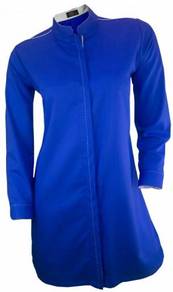 Baju Korporat Muslimah Labuh FC1023 R. Blue White