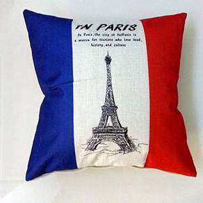 Paris pillow case cushion cover chair sofa