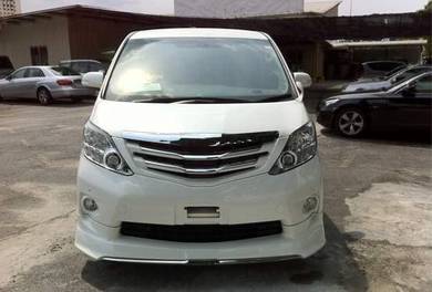 2011 alphard agh20 modelista front skirt bodykit
