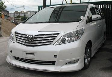 2008 alphard agh20 bodykit modellista front skirt