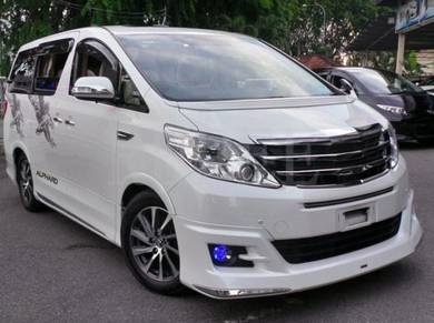 2013 alphard agh20 modellista front skirt bodykit