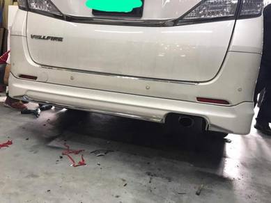 Alphard / vellfire rear skirt modelista bodykit