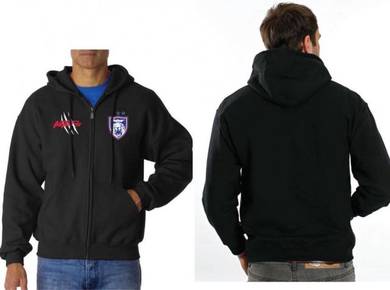 Sweater Pullover Zipper Hoody Hoodie JDT clr Black