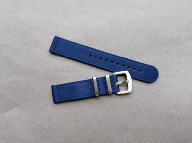20mm & 22mm Polyamide Blue Nato Watch Strap