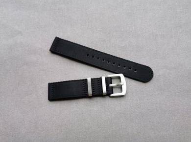 20mm & 22mm Polyamide Black Nato Watch Strap