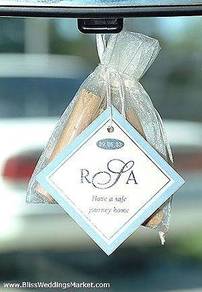 Wedding Doorgift personalized car Air Freshener