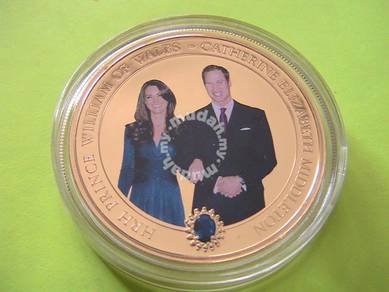 1 Gold Layered PROOF William and Kate Engagement