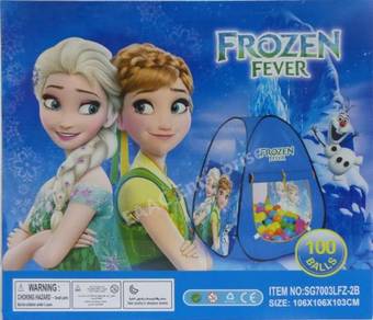 Frozen Fold-able Tent 106 x 106 x 103cm with 100 b