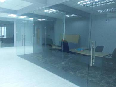TEMPERED GLASS WALL l dinding kaca 12mm