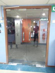 PASANG PINTU KACA l tahan pecah 12mm