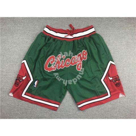 green and red chicago bulls shorts
