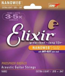Elixir Acoustic Phosphor Bronze String NANOWEB
