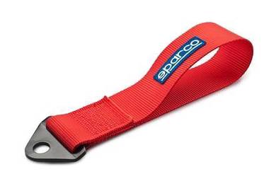 Sparco Ribbon Towing Eye Strap (RED)